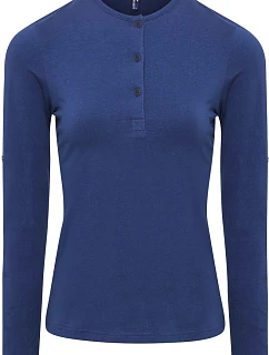 PR 318 Dámské tričko s dl. rukávy indigo model 22483012 - Premier