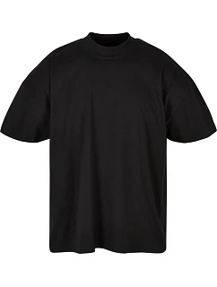 Build your Brand BY 230 Pánske tričko „Mock Neck“ 56.0230 čierne