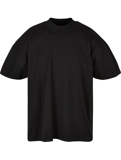 Build your Brand BY 230 Pánske tričko „Mock Neck“ 56.0230 čierne Build your Brand BY 230 Pánske tričko „Mock Neck“ 56.0230 čierne