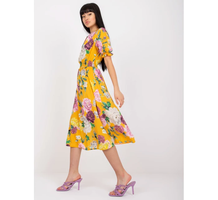 Šaty LK SK 507564.36P tmavo žltá