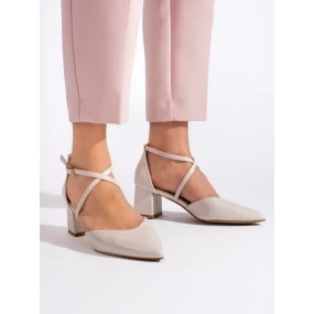 Dámske pohodlné sandále hnedej farby na širokom podpätku Dámske pohodlné sandále hnedej farby na širokom podpätku