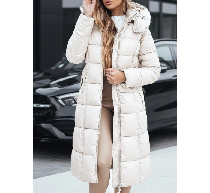 Dámská zimní prošívaná bunda s kapucí bílá Dstreet model 21994779 - FashionStreet