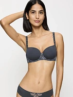 Dámska podprsenka Wild Iris Florale Bra WHP - tmavo šedá 3286 - TRIUMPH