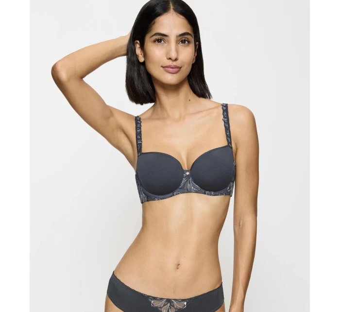 Dámska podprsenka Wild Iris Florale Bra WHP - tmavo šedá 3286 - TRIUMPH
