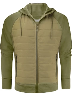 James Harvest Keyport Jacket Men Pánska hybridná bunda „Two-Tone“ 62.2032 machovo zelená