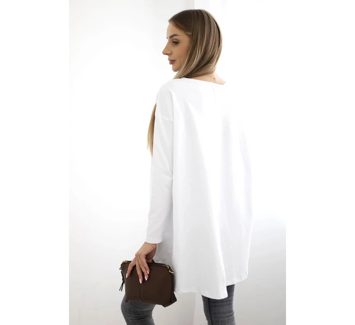 Dámska blúzka s orlom a nápisom Canyon biela