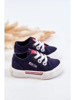 Dziecięce Niskie Trampki Big Star JJ374163 Granatowe
