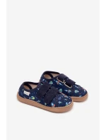 Kapcie Barefoot Chłopięce Kosmos Milami Granatowe Saphira
