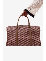 Vzorovaná hnědá cestovní taška Suelle