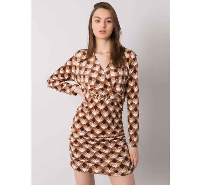 Šaty DHJ SK 12695.26P svetlo hnedá Šaty DHJ SK 12695.26P svetlo hnedá