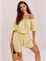 Kombinezon MO KO model 22272196 jasny żółty - FPrice Kombinezon MO KO model 22272196 jasny żółty - FPrice