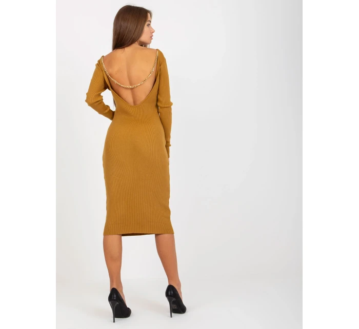 Dámske šaty NM SK NG 2307 tmavo žlté