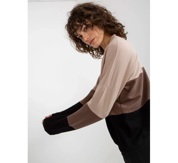 Mikina RV BL 8328.34X čierna a béžová Mikina RV BL 8328.34X čierna a béžová