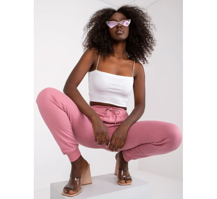 Tepláky TW DR 1033.16P tmavo ružová