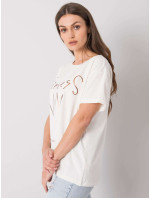Dámske bavlnené tričko Ecru s potlačou