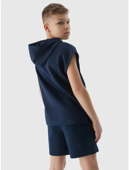 Chlapčenské tepláky 4F - tmavomodré