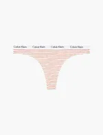 Tangá D1617E - WAN - béžová s prúžkom - Calvin Klein