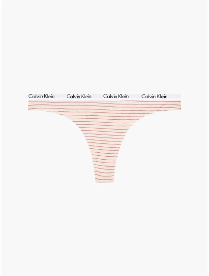 Tangá D1617E - WAN - béžová s prúžkom - Calvin Klein Tangá D1617E - WAN - béžová s prúžkom - Calvin Klein