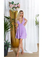 Dámsky sexy overal KOV26245 Light lilac purple - Koucla