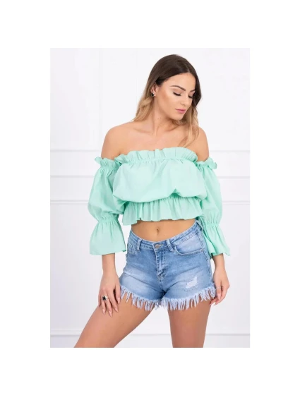 Dámsky letný top 5435 tyrkysová - Kesi