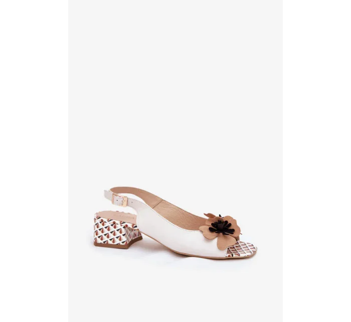 Sandále na podpätku model 214682 Krok v štýle