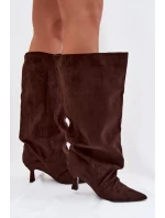 Kozačky na podpatku  model 225192 Step in style