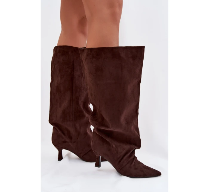 Kozačky na podpatku  model 225192 Step in style