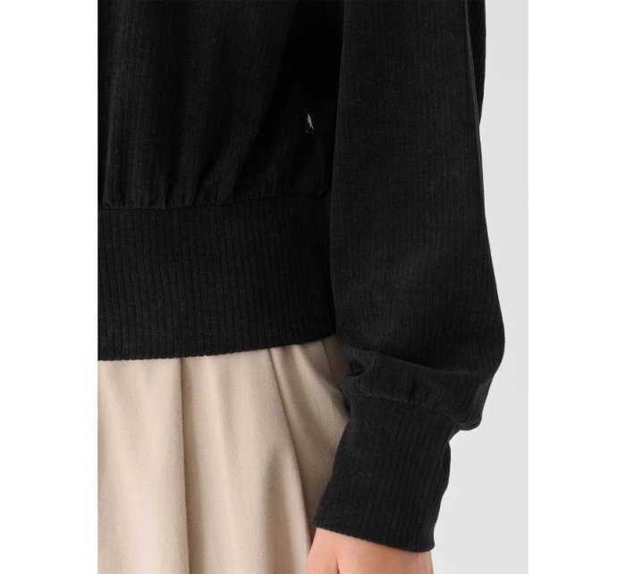 Dámska velúrová mikina 4F 4FRAW24TSWSF2054-20S bez kapucne