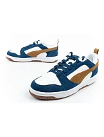 Sportovní obuv pánské tenisky Rebound model 22054574 fashionable comfortable white navy brown - Puma Sportovní obuv pánské tenisky Rebound model 22054574 fashionable comfortable white navy brown - Puma