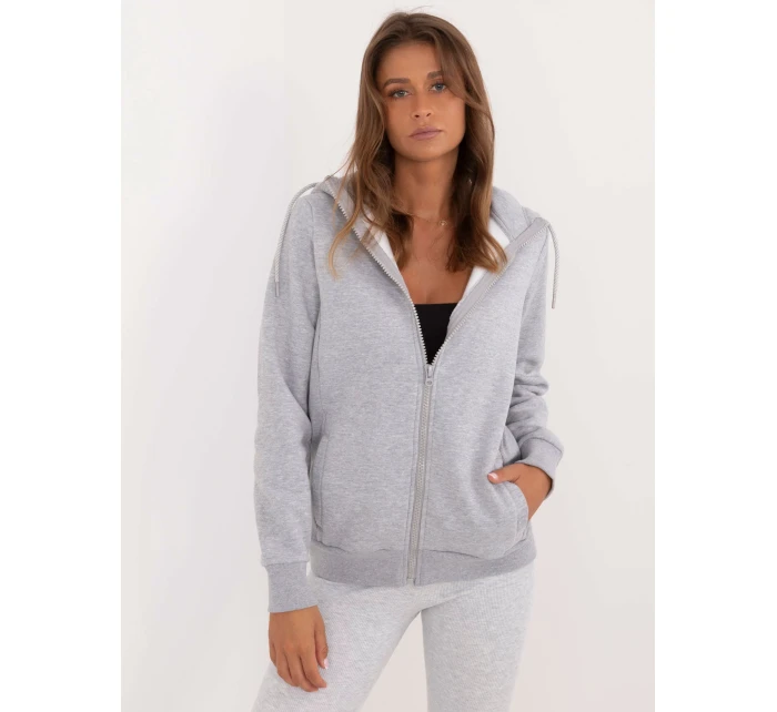 Mikina D10608BC02711B1 sivá