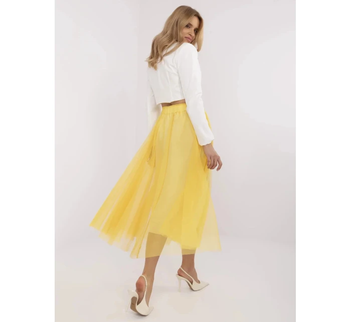 Dámska sukňa DHJ SD 19568.13X žltá - FPrise Dámska sukňa DHJ SD 19568.13X žltá - FPrise