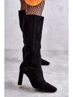 Čižmy na podpätku model 173449 Step in style