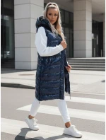 Dámská prošívaná vesta modrá Dstreet model 21970177 - FashionStreet Dámská prošívaná vesta modrá Dstreet model 21970177 - FashionStreet