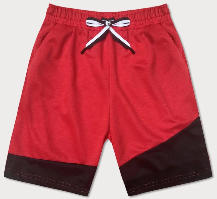 Červené pánské kraťasy model 18433276 - J.STYLE