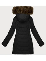 Dámska bunda s kapucňou J Style Black and Beige (16M9121-392B) Dámska bunda s kapucňou J Style Black and Beige (16M9121-392B)