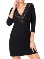 Dámska nočná košeľa Margo čierna - Donna