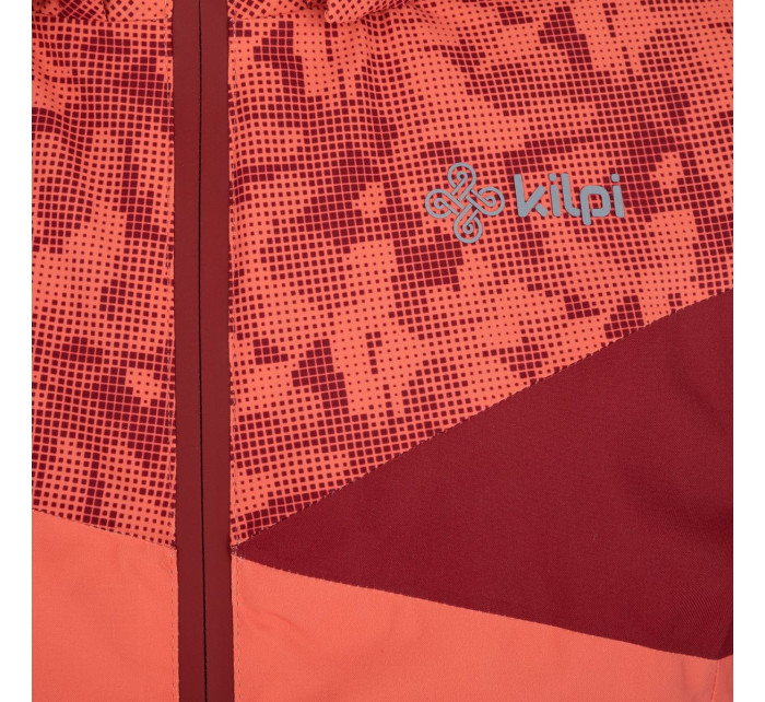 Dievčenská lyžiarska bunda Saara-jg tmavo červená - Kilpi
