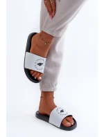 Damskie Klapki 4FMM00FFLIF044A-10S Biało-Czarne Damskie Klapki 4FMM00FFLIF044A-10S Biało-Czarne