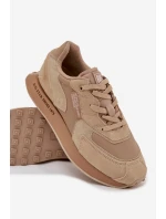 Kožené Sneakersy Pánské Big Star model 21706034 HiPoly System Béžové - Big Star Shoes