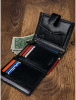 Pánske peňaženky 326L RBA D BLACK RED čierna