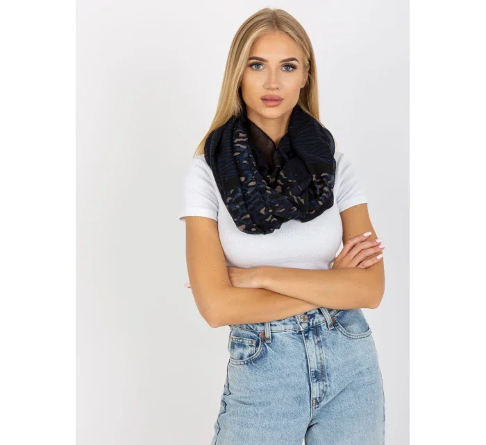 Dámsky tunelový šál AT KM S 6221 čierna