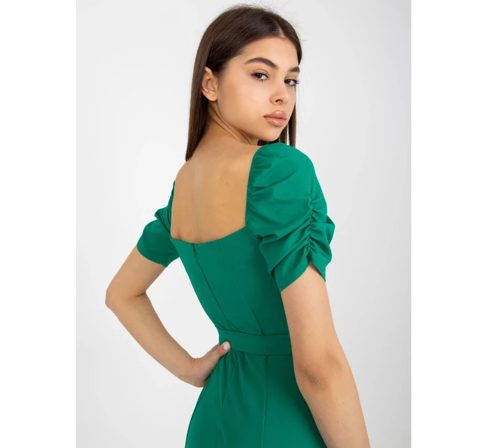 LK SK 508684 šaty.21X tmavo zelená