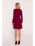 Dámske šaty S419 Bordeaux - Stylove Dámske šaty S419 Bordeaux - Stylove