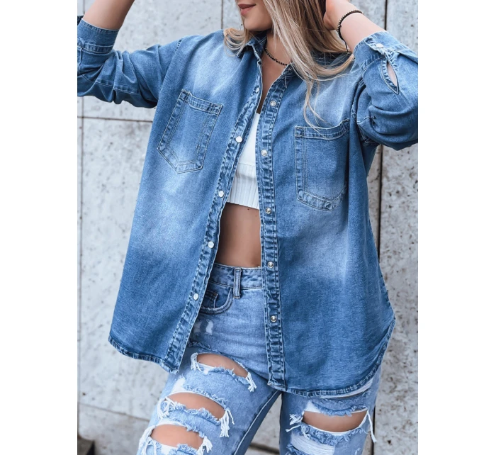 Dámská džínová košile modrá Dstreet model 21970625 - FashionStreet