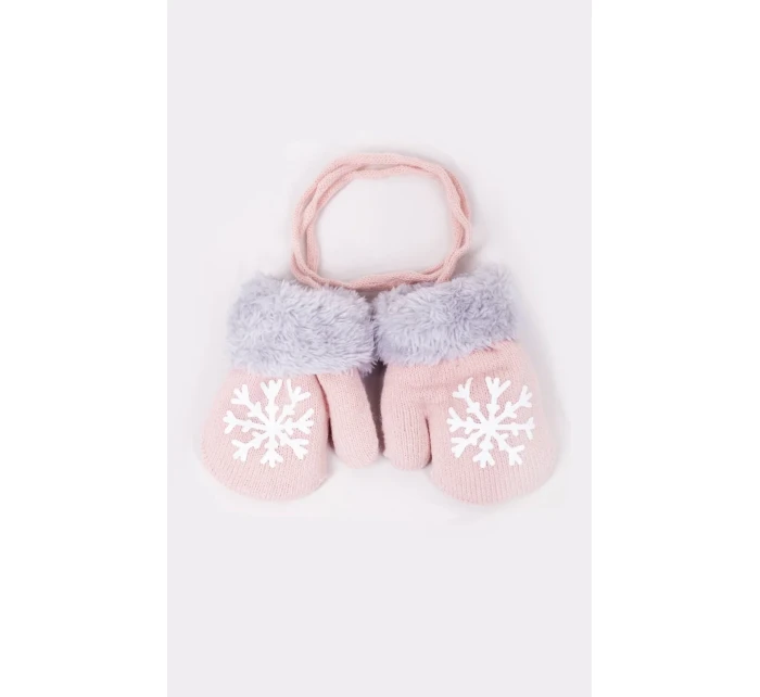 Rukavice RED 0011G Kožušina so šnúrkou