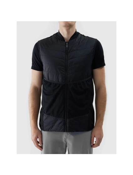 Pánska čierna bežecká vesta Primaloft eco 4F