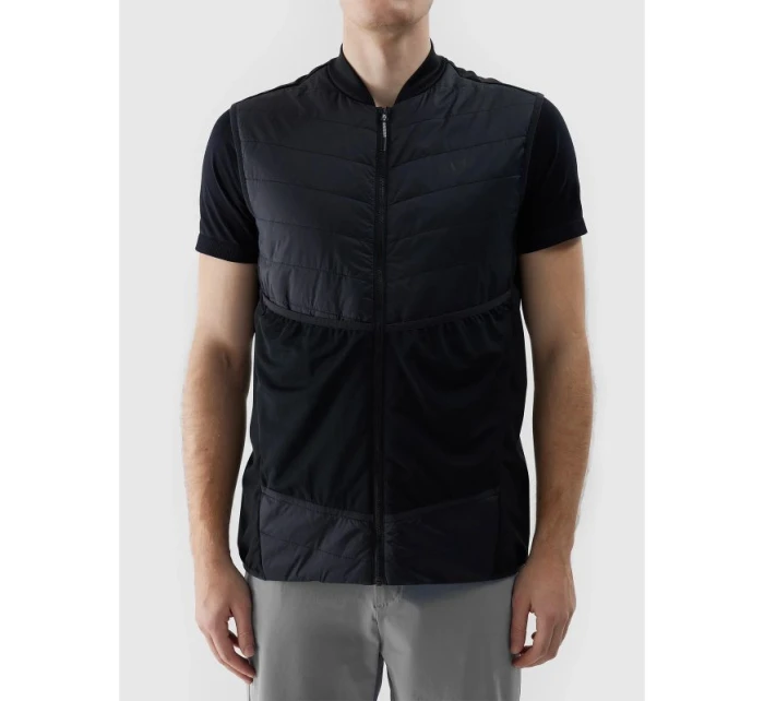 Pánska čierna bežecká vesta Primaloft eco 4F