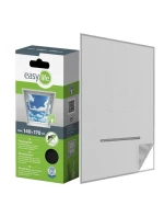 MOSKYTIÉRA NA STREŠNÉ OKNO 140X170 ČIERNY POLYESTER + PÁSIK NA SUCHÝ ZIPS