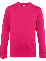 B&C KING Crew Neck_° Pánska mikina 01.U01K magenta ružová