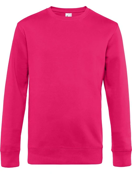 B&C KING Crew Neck_° Pánska mikina 01.U01K magenta ružová